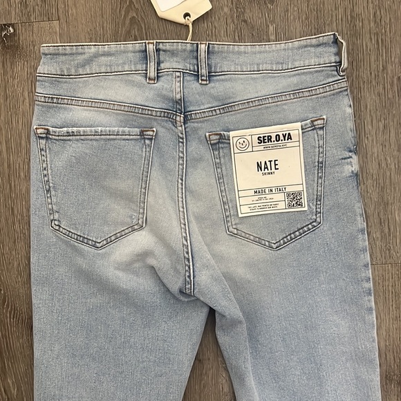 SER.O.YA Nate skinny jeans, coastline size 30 NWT - Picture 8 of 9